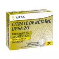 Citrate De Betaïne Upsa 2 G Comprimés Effervescents Sans Sucre Citron 2t/10 à AMBARÈS-ET-LAGRAVE