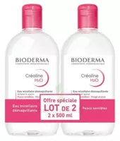 Acheter CREALINE H2O Solution micellaire nettoyante apaisante sans parfum 2Fl/500ml à AMBARÈS-ET-LAGRAVE