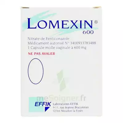 Lomexin 600 Mg Caps Molle Vaginale Plq/1 à AMBARÈS-ET-LAGRAVE