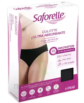 Saforelle Culotte Ultra Absorbante Règles Noire Txl