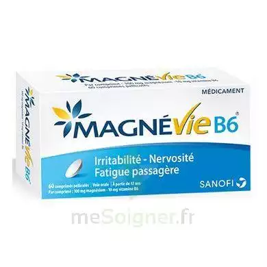 Magnevie B6 100 Mg/10 Mg Comprimés Pelliculés Plaq/60 à AMBARÈS-ET-LAGRAVE